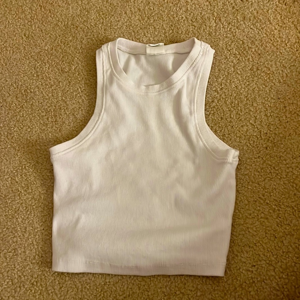 White tank top! Perfect for summer!